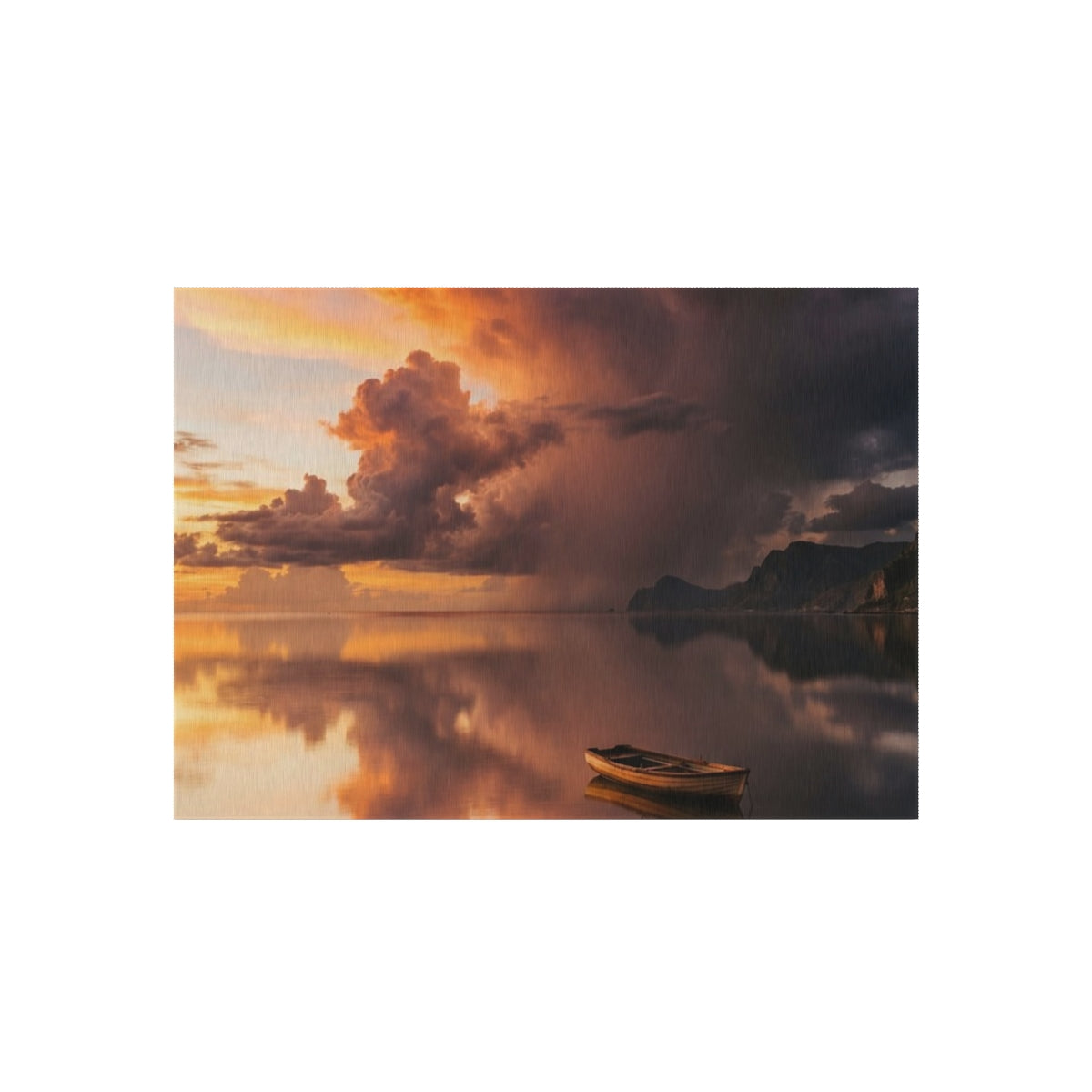 Outdoor Rug - Sunset Storm Horizon Patio Accent | Echovira...