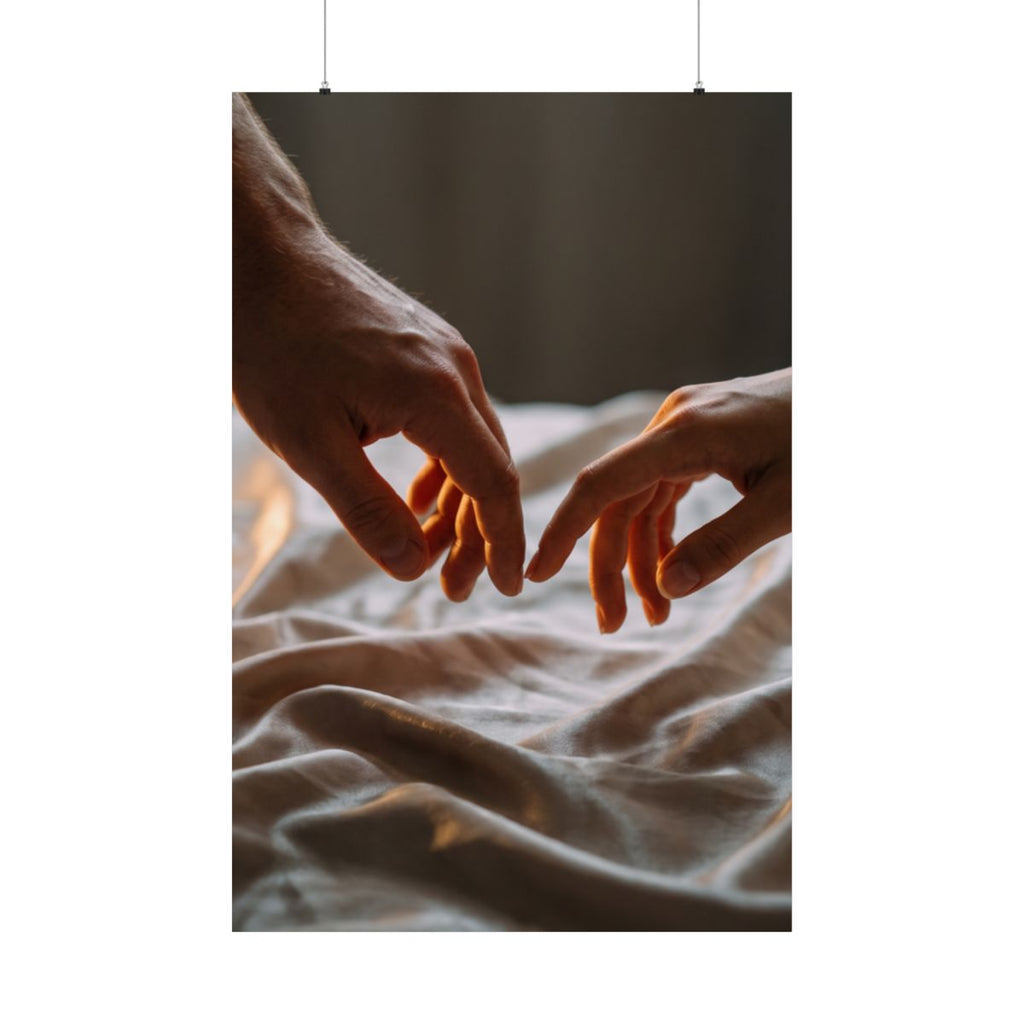 Matte Vertical Posters - Tender Touch (8×10 & 36×54) |...