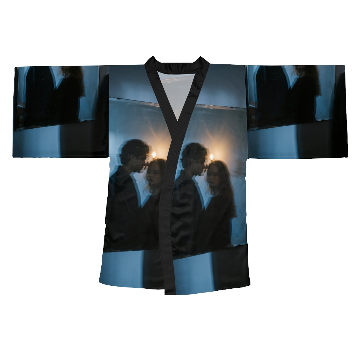 Midnight Reflections Robe - Moody Kimono Sleepwear |...
