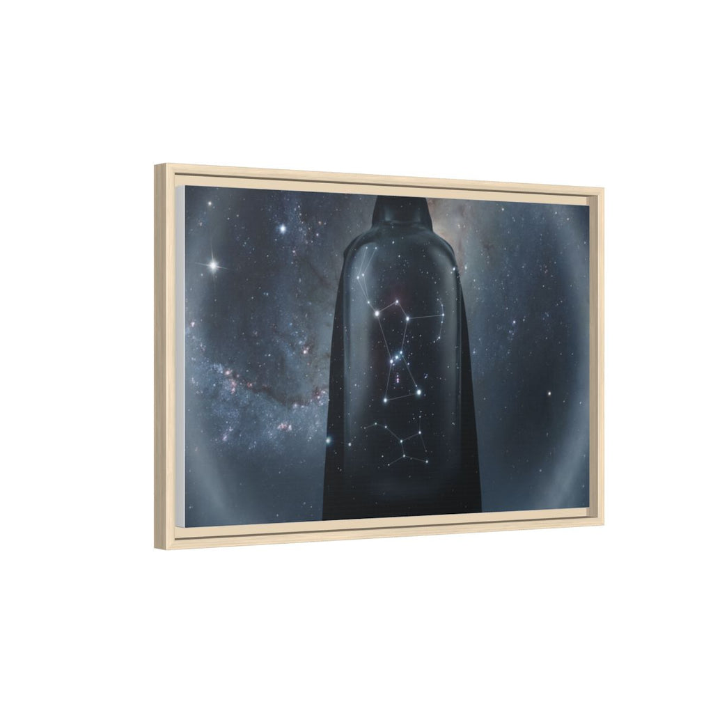 Framed Matte Canvas - Cosmic Sentinel — Natural / 1.25" (10×8, 12×9, 14×11, 16×12, 20×10, 18×12, 20×16, 24×16, 24×18, 36×12, 24×20, 32×16, 30×20, 30×24, 32×24, 48×16, 36×24, 48×24, 40×30, 60×20, 48×32, 60×30 & 60×40)