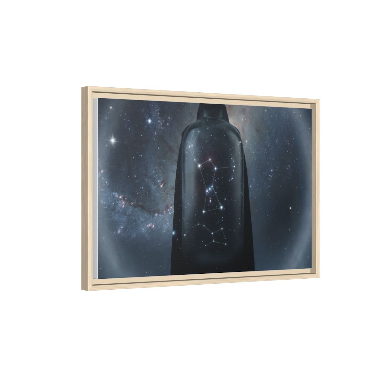 Framed Matte Canvas - Cosmic Sentinel — Natural / 1.25" (10×8, 12×9, 14×11, 16×12, 20×10, 18×12, 20×16, 24×16, 24×18, 36×12, 24×20, 32×16, 30×20, 30×24, 32×24, 48×16, 36×24, 48×24, 40×30, 60×20, 48×32, 60×30 & 60×40)
