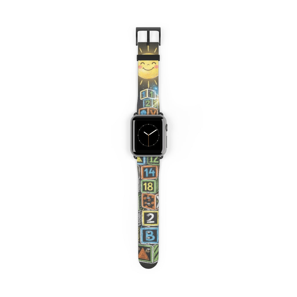 Apple Watch Band - Sunny Alphabet Blocks | Echovira Gallery