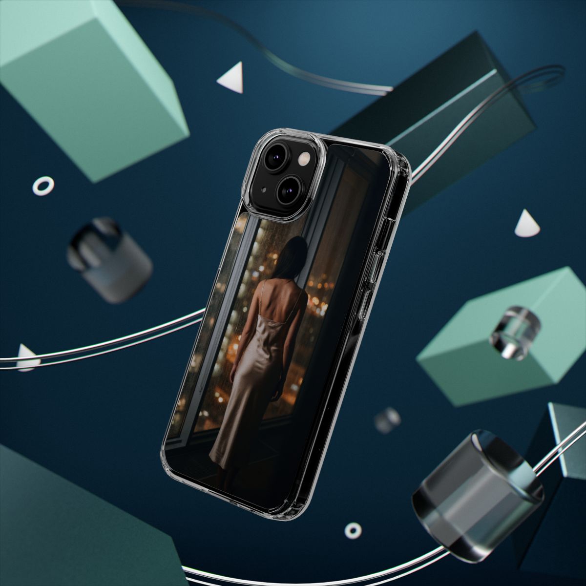 Clear Impact-Resistant Cases - Clear Phone Case - Rainy Mood...