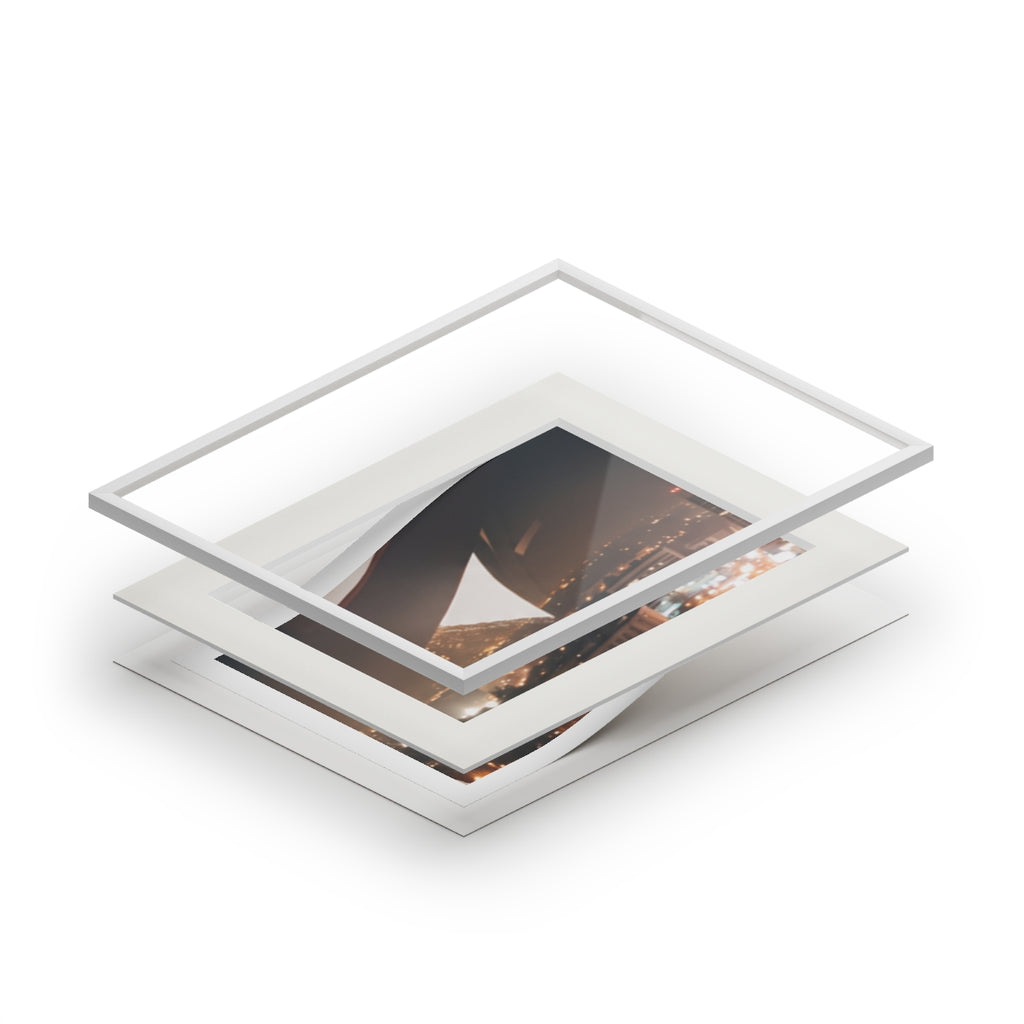Framed Fine Art Print - Metropolitan Lovers (14×11 & 20×16)...