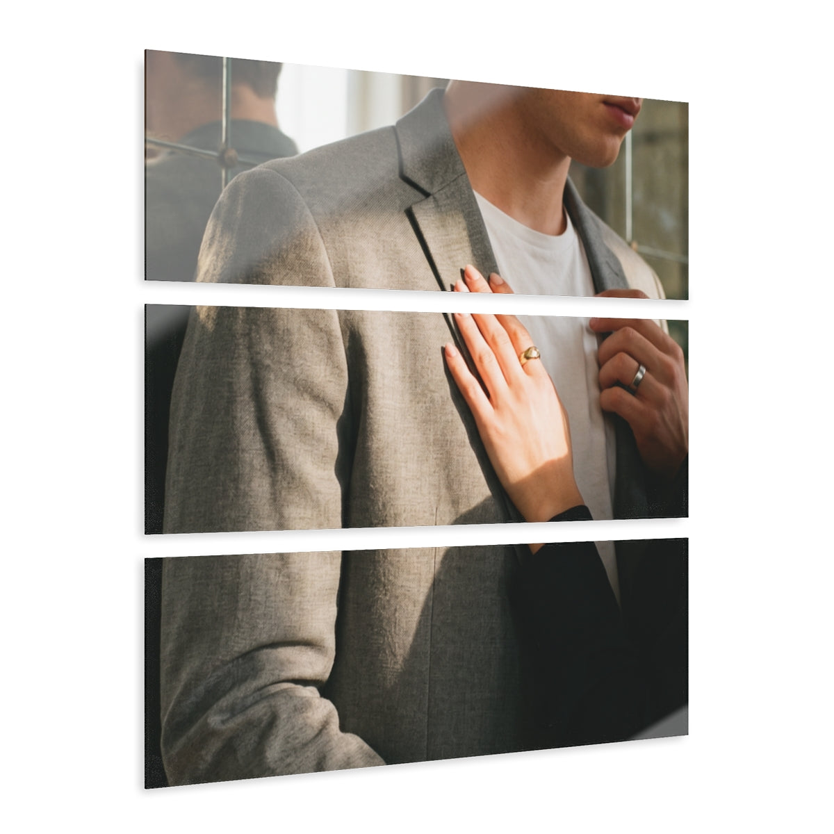 Acrylic Prints - Silent Promises - Elegant Cinematic Romance...