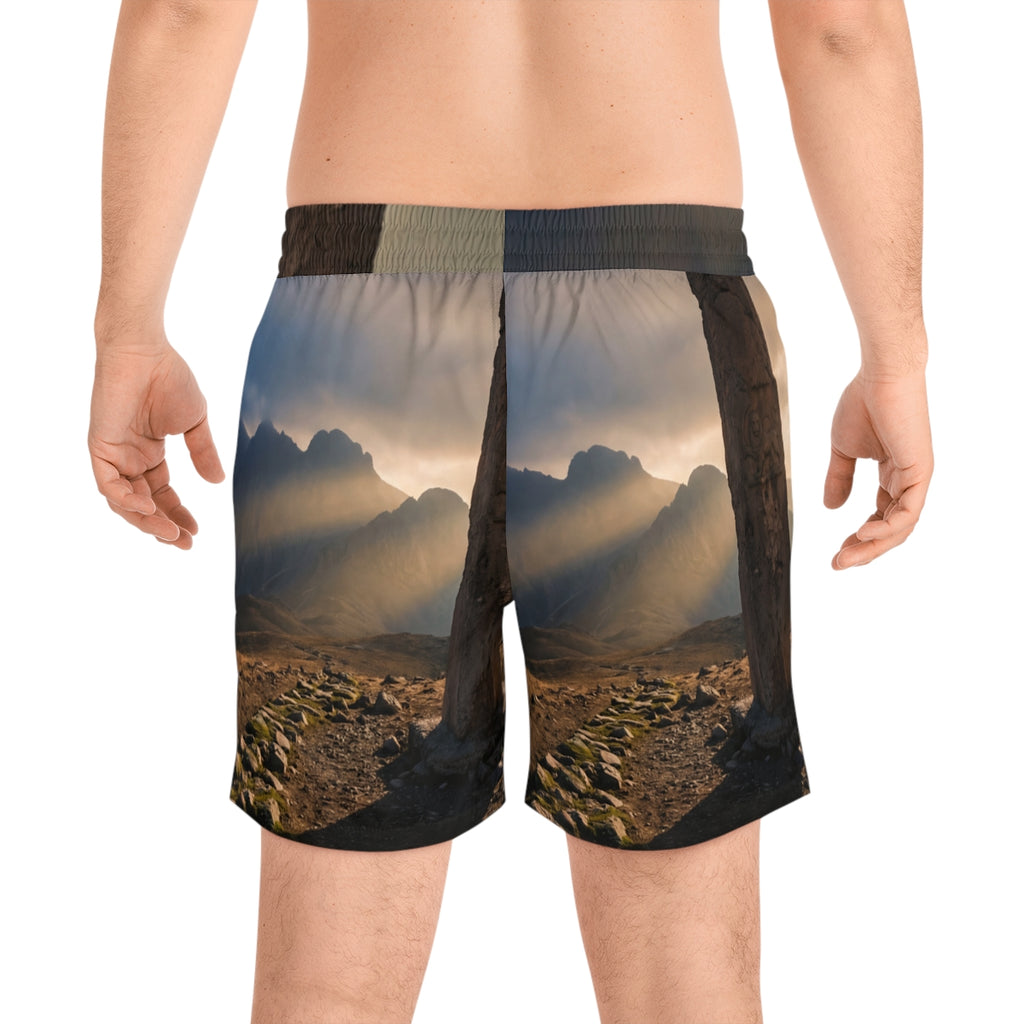 Men's Swim Shorts - Rugged Landscape