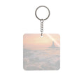 Square Keychain - Majestic Ocean Dawn