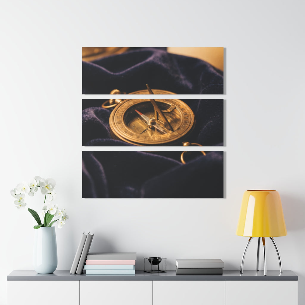 Landscape Acrylic Print with Vintage Sundial