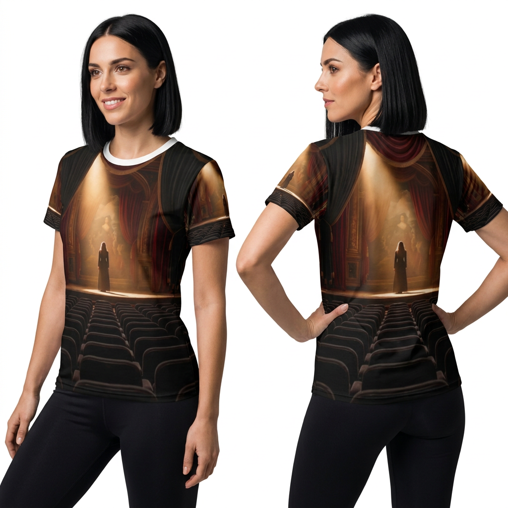 Camiseta de mujer Escenario teatral