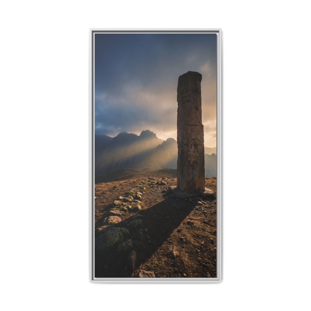 Framed Matte Canvas - Sun Peak