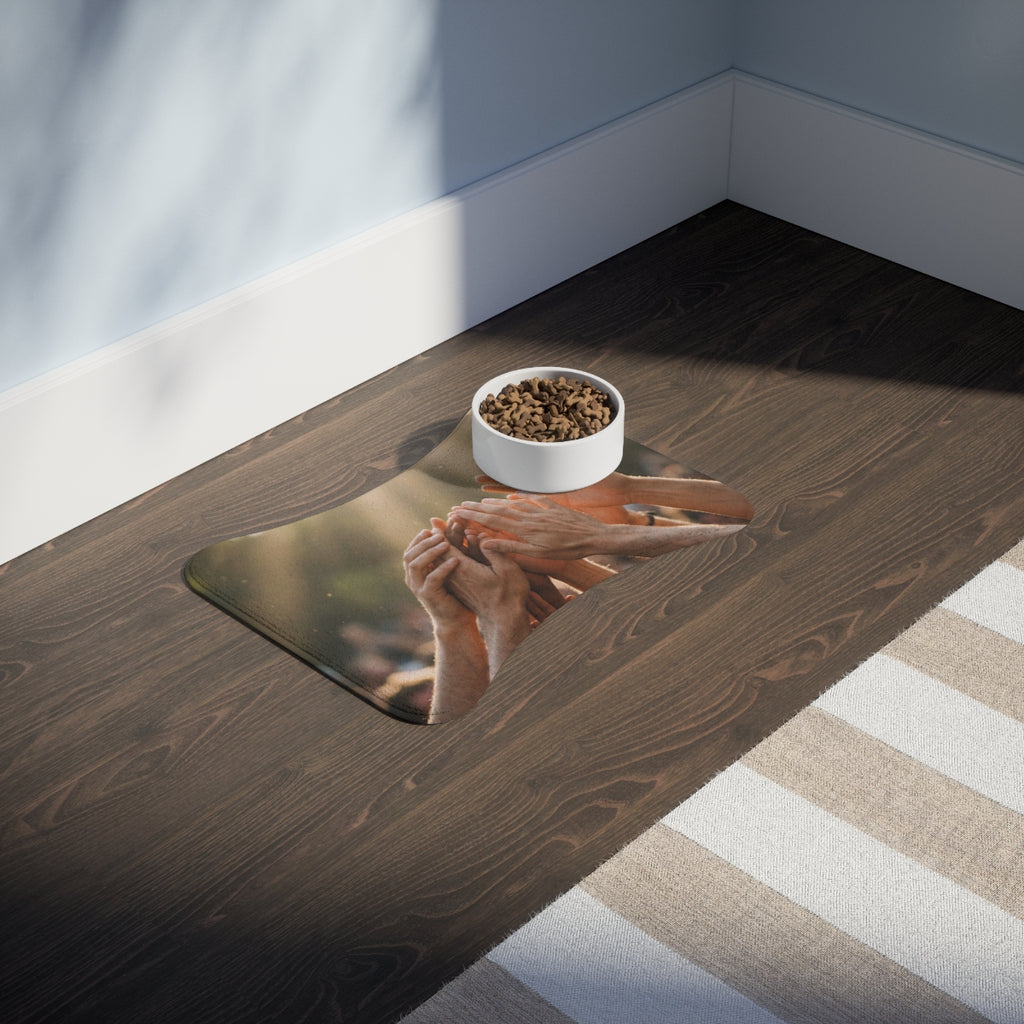 Pet Feeding Mats - Golden Rays of Unity Wall Art | Echovira...
