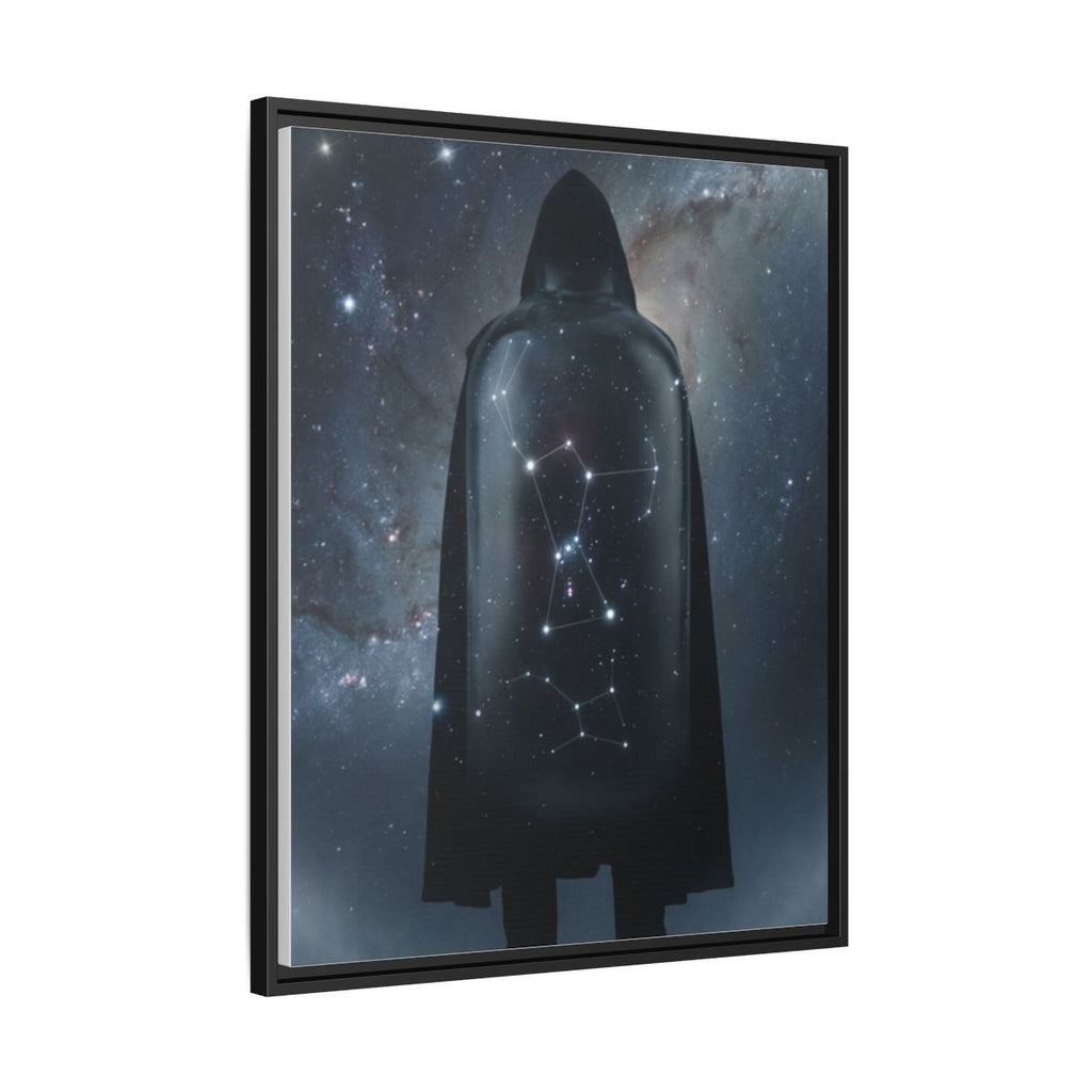 Framed Matte Canvas - Cosmic Sentinel — Black / 1.25" (8×10, 9×12, 11×14, 12×16, 10×20, 12×18, 16×20, 16×24, 18×24, 12×36, 20×24, 16×32, 20×30, 24×30, 24×32, 16×48, 24×36, 24×48, 30×40, 20×60, 32×48, 30×60 & 40×60)