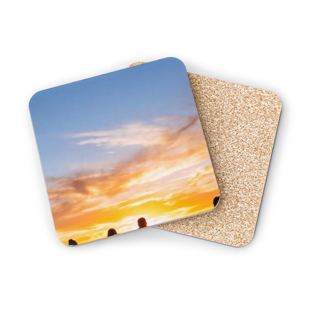 Drink Coasters - Sunset Ridge Horizon (1 & 4 pcs) | Echovira...