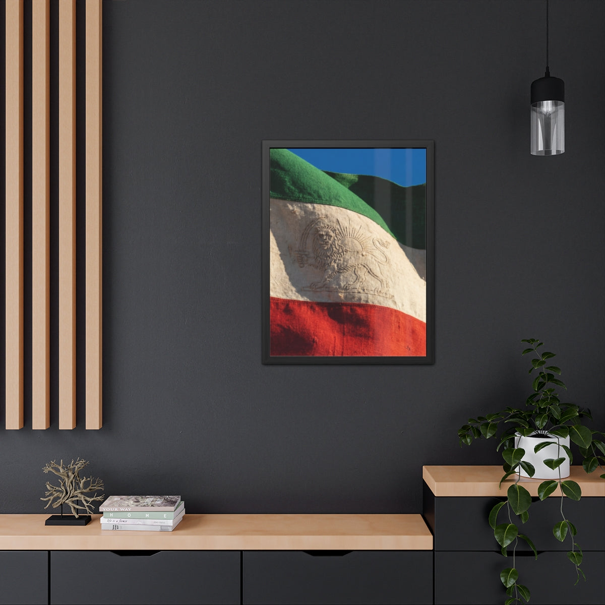 Framed Wall Art - Heritage Flag — Portrait
