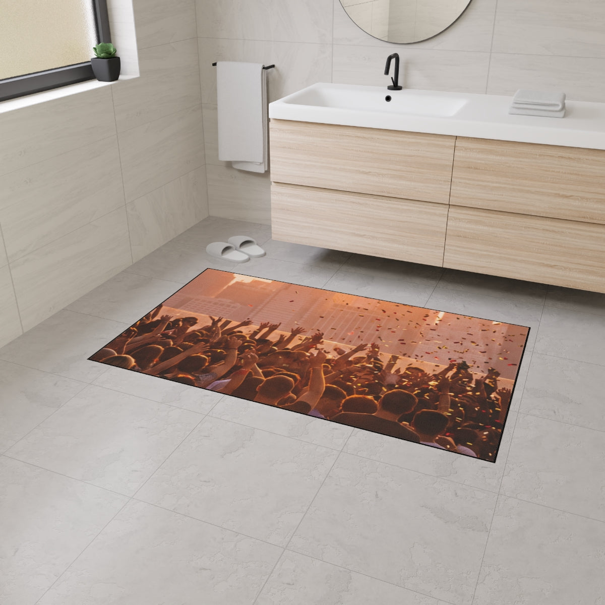 Heavy Duty Floor Mat - City Lights | Echovira Gallery