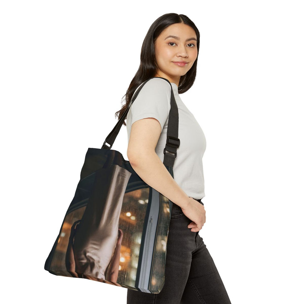 Adjustable Tote Bag - Midnight Reflection | Echovira Gallery