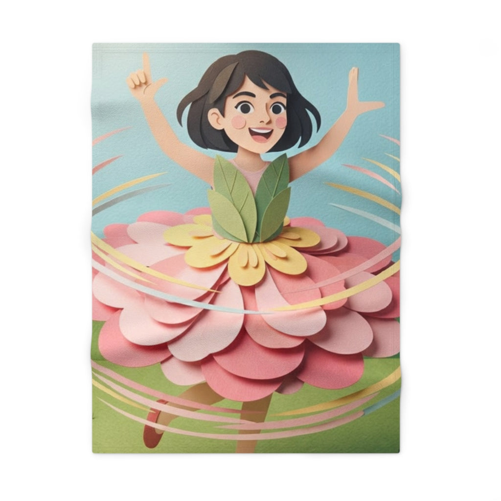 Soft Fleece Baby Blanket - Sunshine Girl | Echovira Gallery