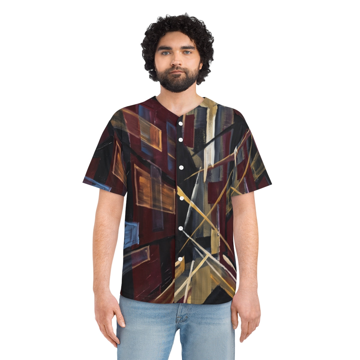 Men's Baseball Jersey - Urban Perspective | Echovira Gallery