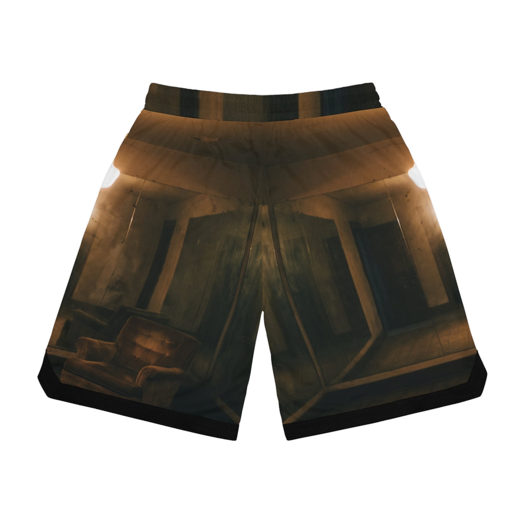 Basketball Rib Shorts - Liminal Shadow Chamber | Echovira...