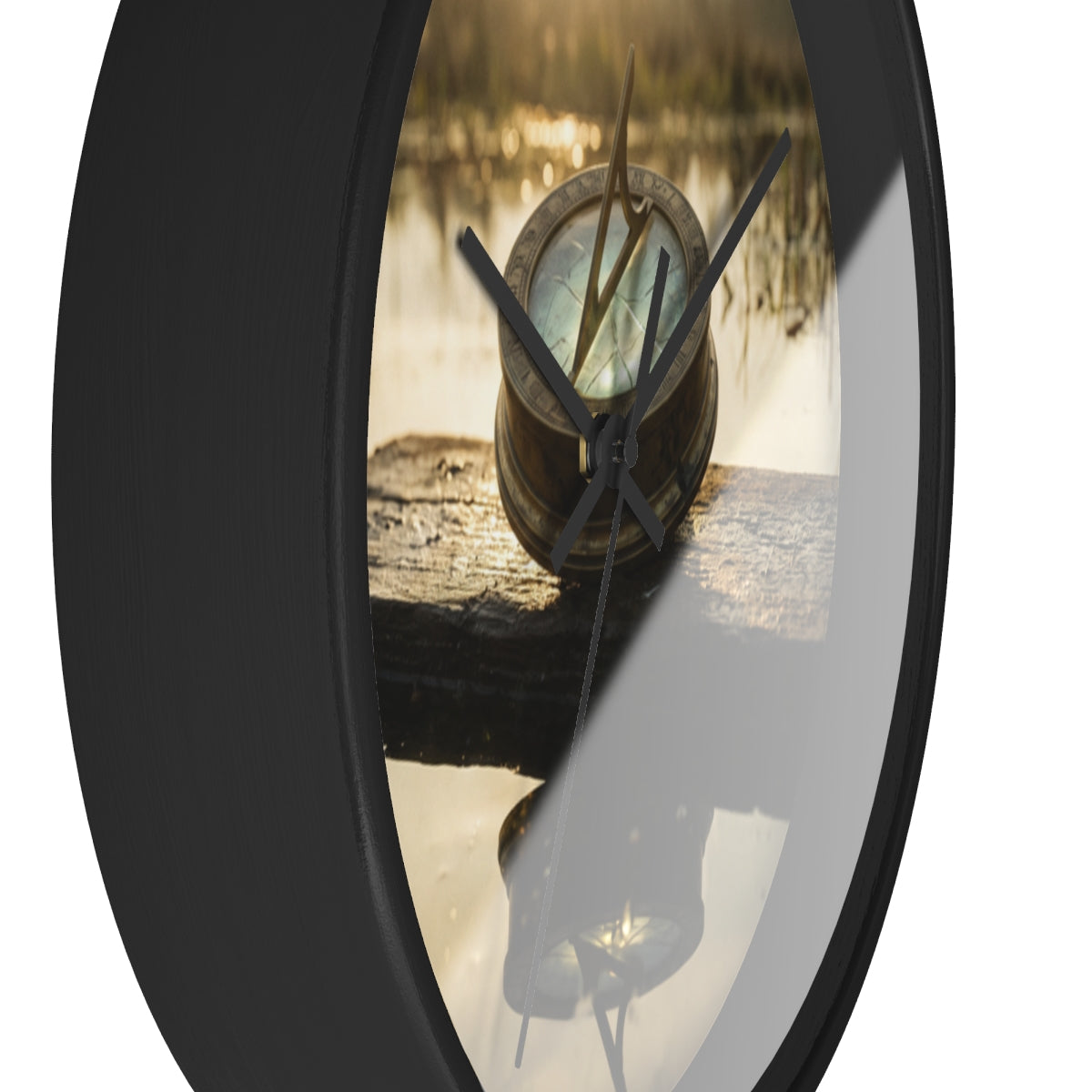 Wall Clock - Antique Sundial Morning Dawn | Echovira Gallery