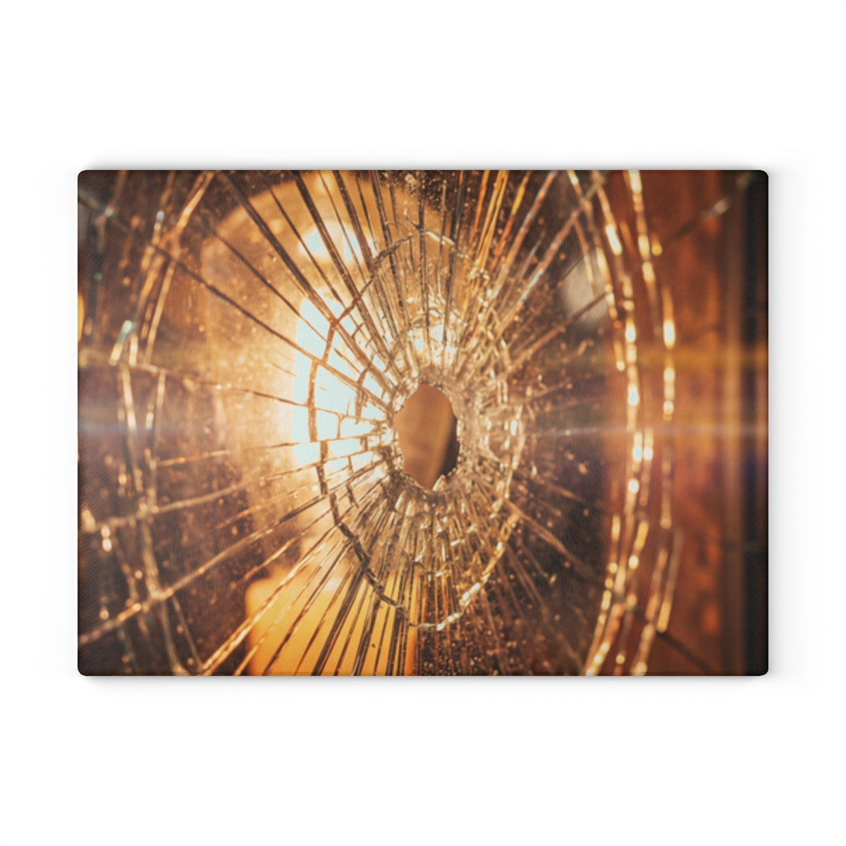 Glass Cutting Board - Fractured Light - Shattered Glass... |...