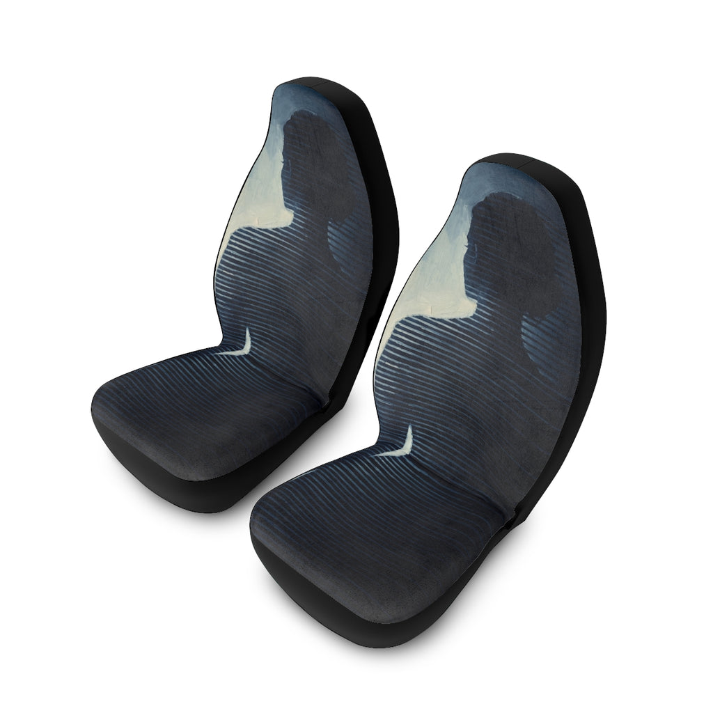 Polyester Car Seat Covers - Shadowed Reverie Silhouette Art...