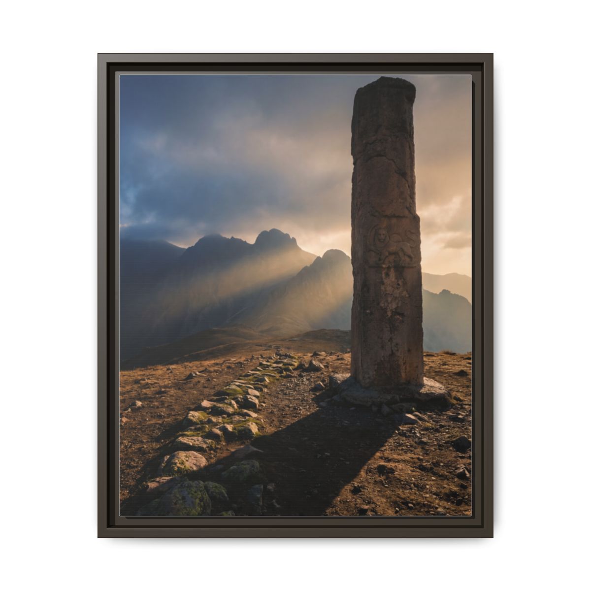 Framed Matte Canvas - Sun Peak