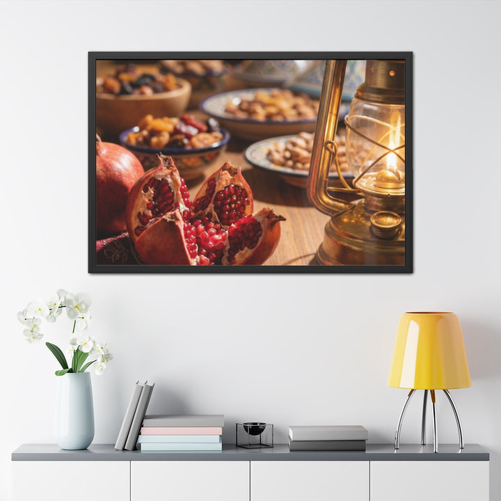Framed Posters, Landscape - Twilight Amber Feast