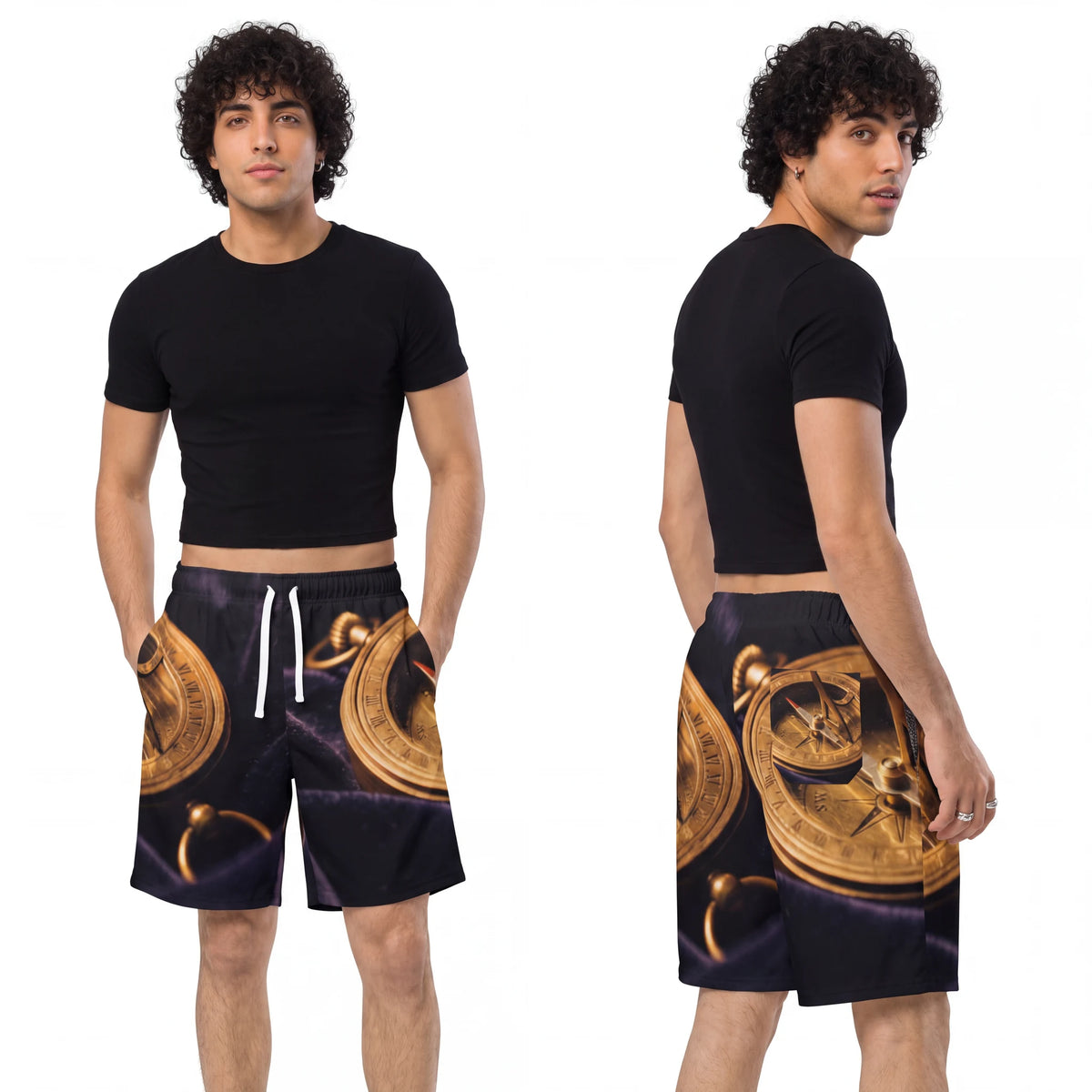 Men's Sundial Compass Athletic Long Shorts
