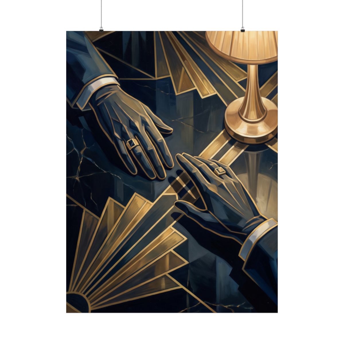 Matte Vertical Posters - Speakeasy Noir (8×10 & 36×54) |...