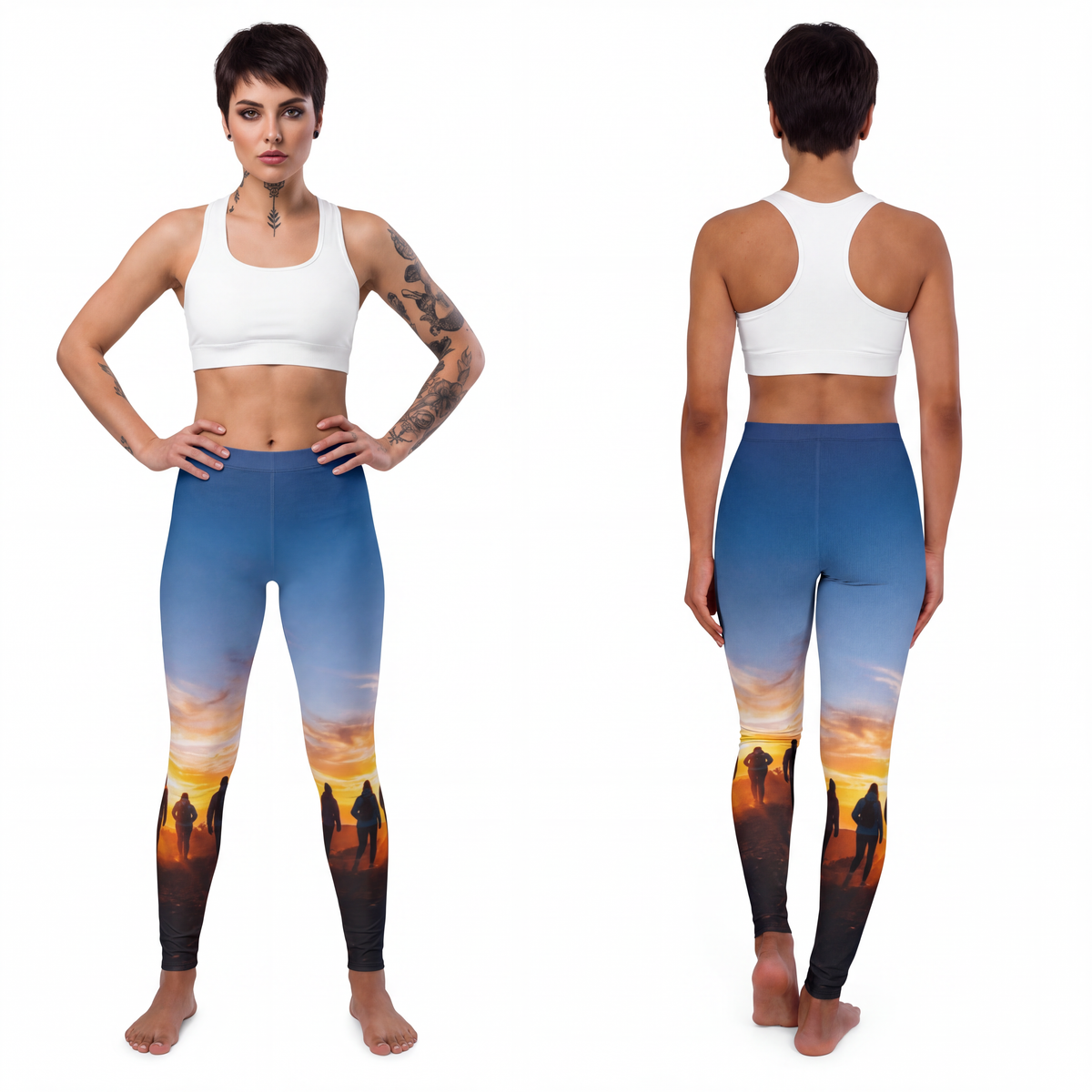 Women's Casual Spandex Leggings - Sunset Ridge | Echovira...