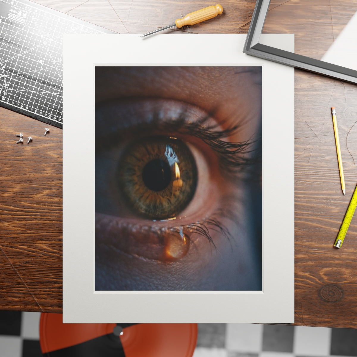 Fine Art Prints - Amber Iris Reflection Fine Art Print —......