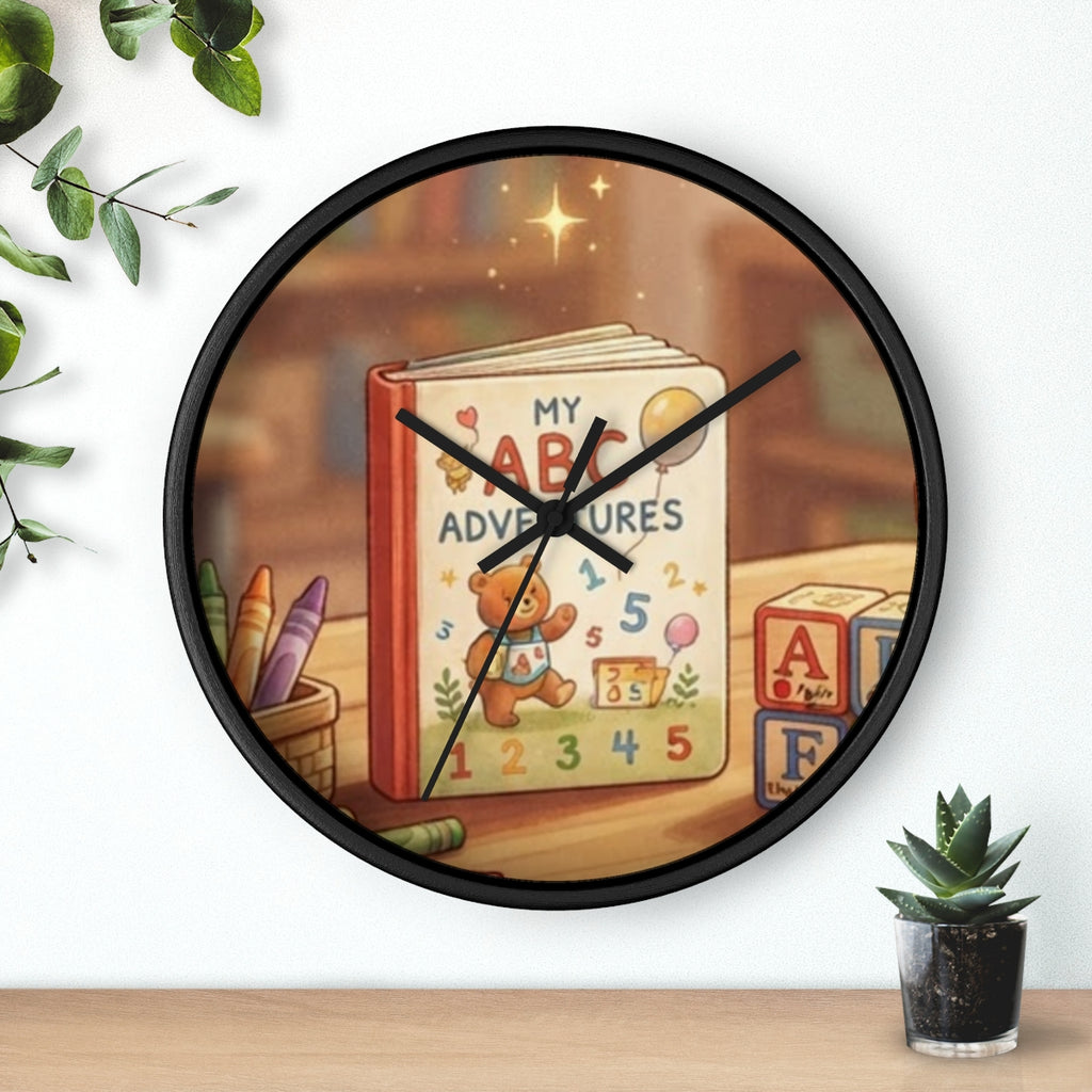 Wall Clock - ABC Classroom Learning Time | Echovira Gallery