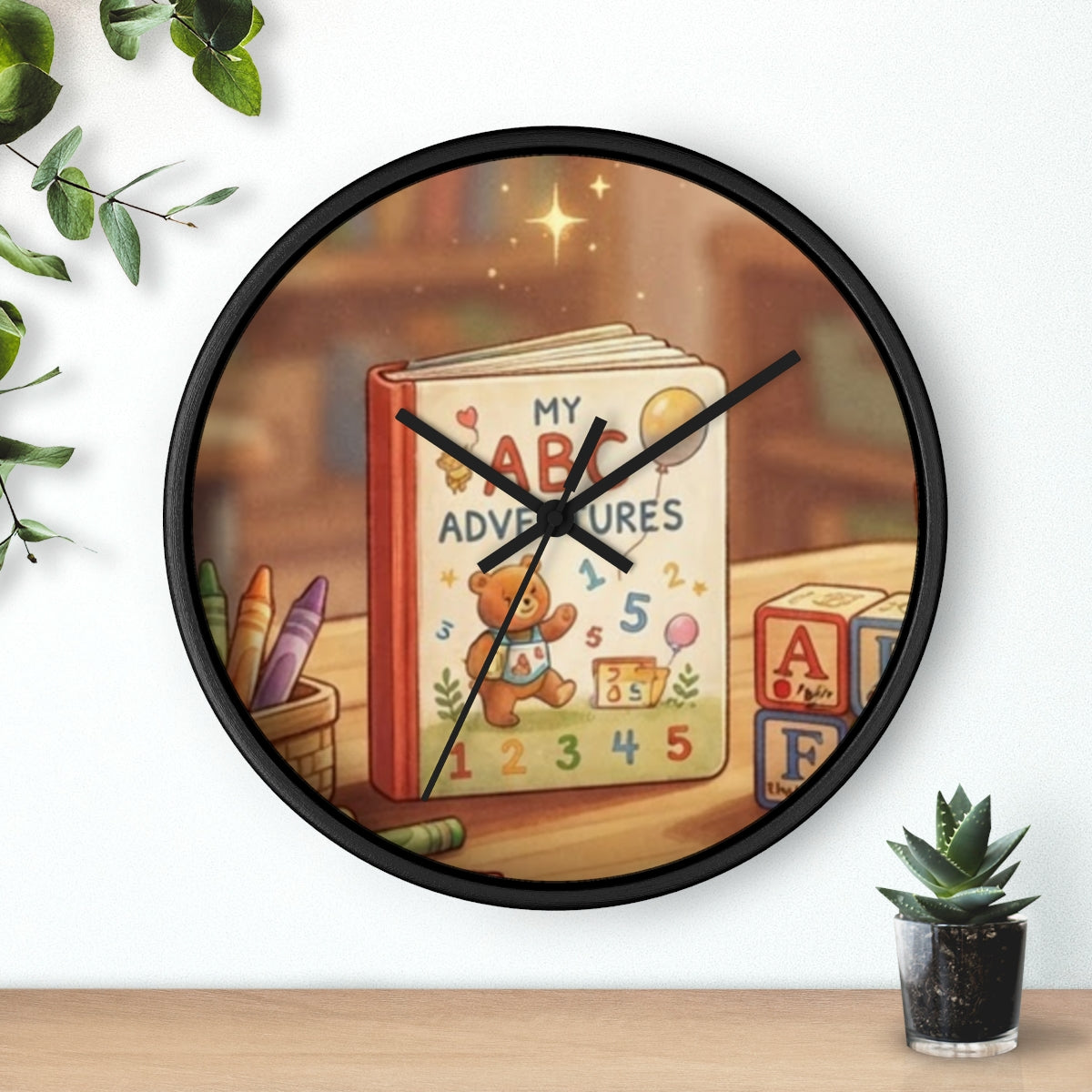 Wall Clock - ABC Classroom Learning Time | Echovira Gallery