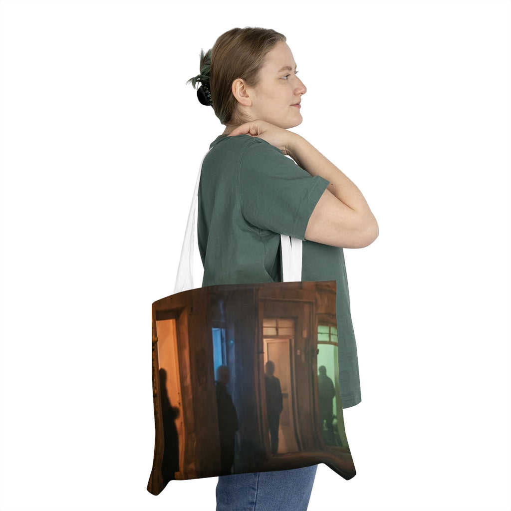 Shoulder Tote Bag - Shadowed Alleyway Mystery Art Print |...