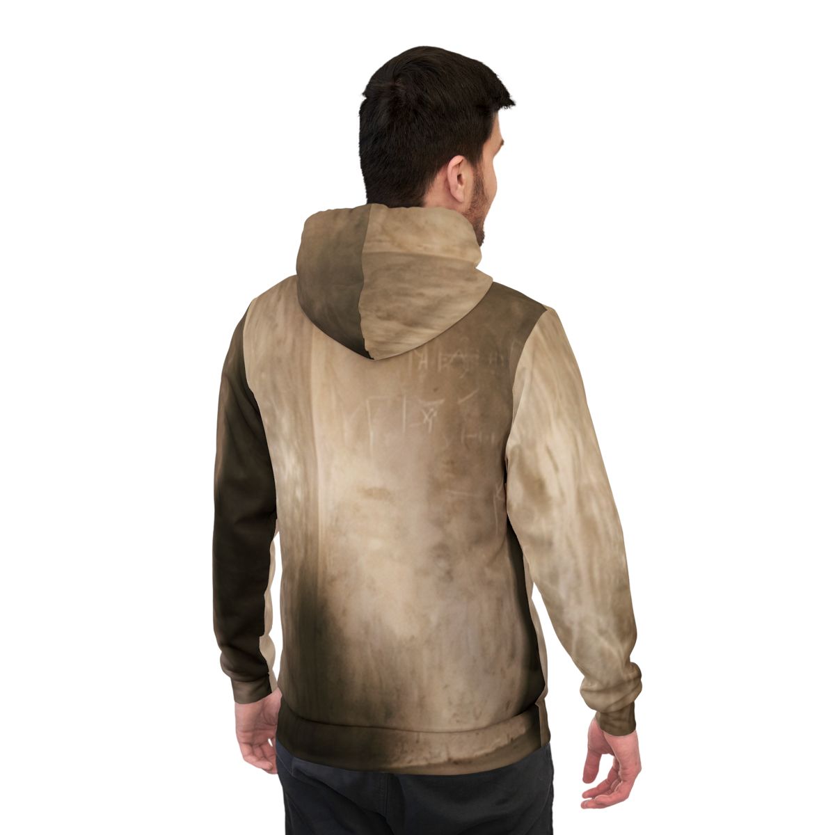 Men's Athletic Hoodie - Shadows of the Citadel moody... |...