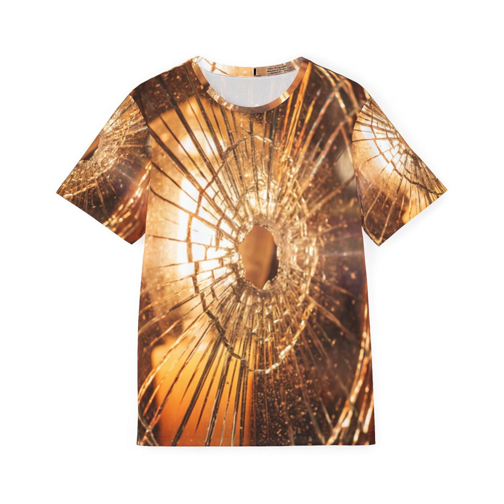Men's Sports Jersey - Shattered Amber Glass Art | Echovira...