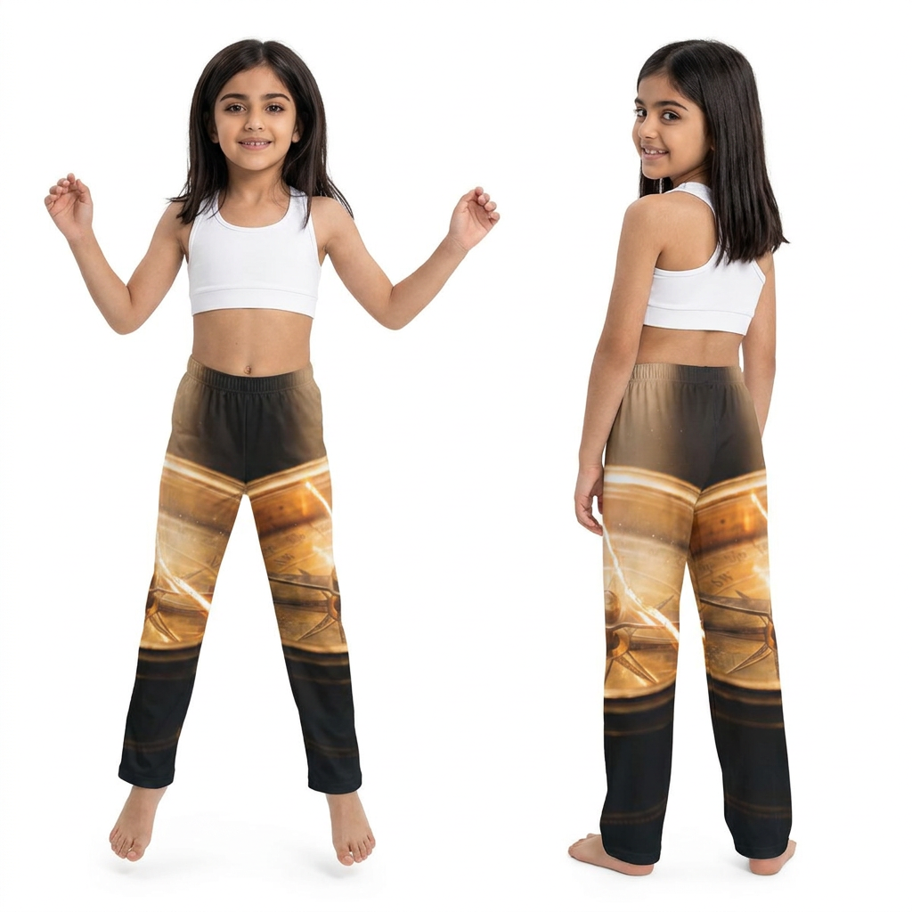 Kids Lounge Pants with Vintage Brass Compass