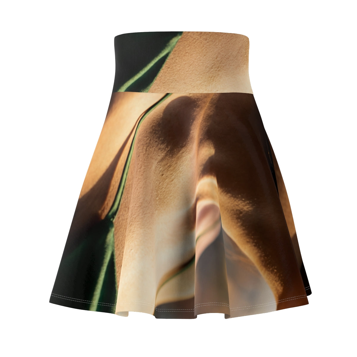 Women's Skater Skirt - Golden Hour - Emerald Sunset Glow |...