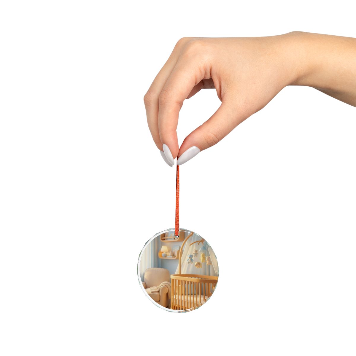 Tranquil Crystal Glass Ornament - Light
