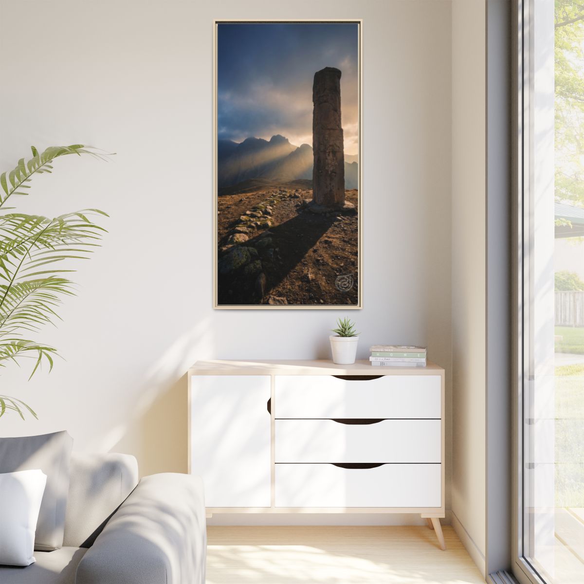 Matte Canvas, Framed - Mystic Monolith Ancient Persian... |...