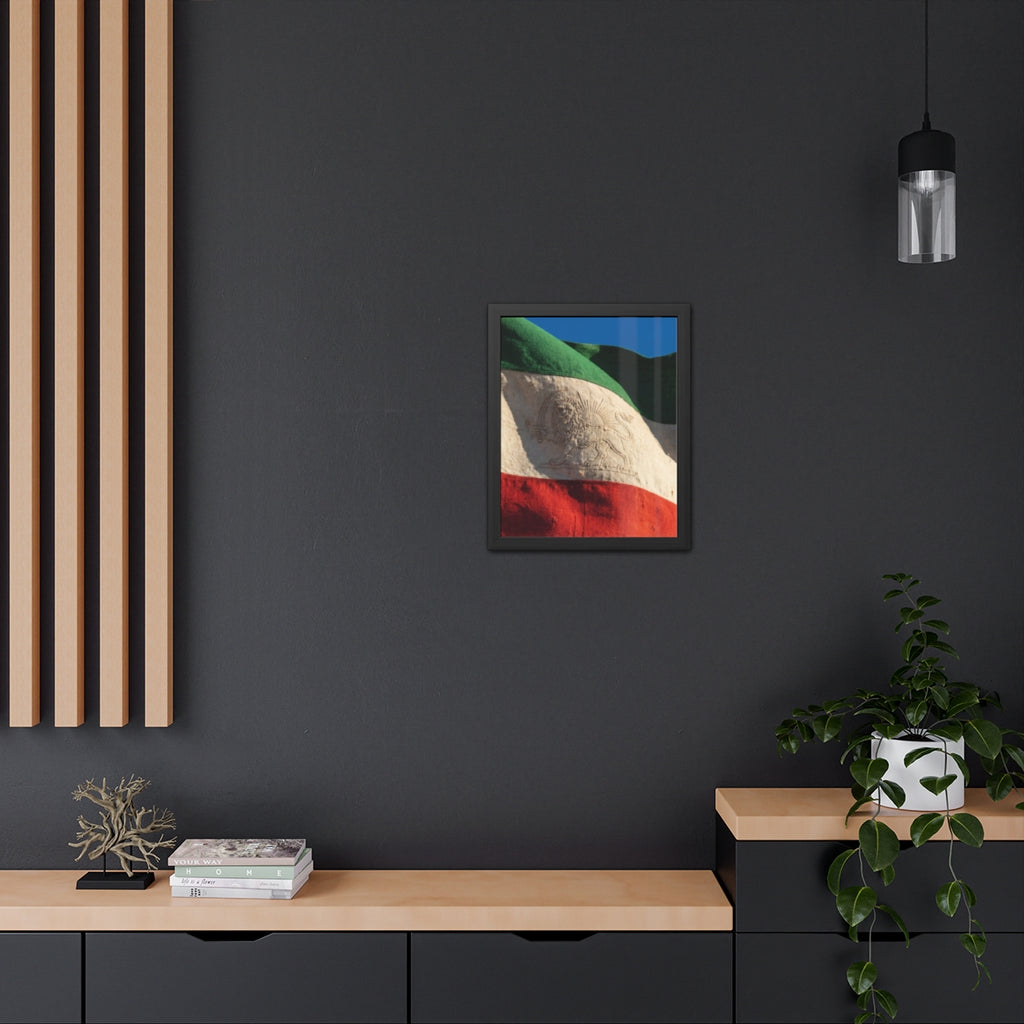 Framed Wall Art - Heritage Flag — Portrait