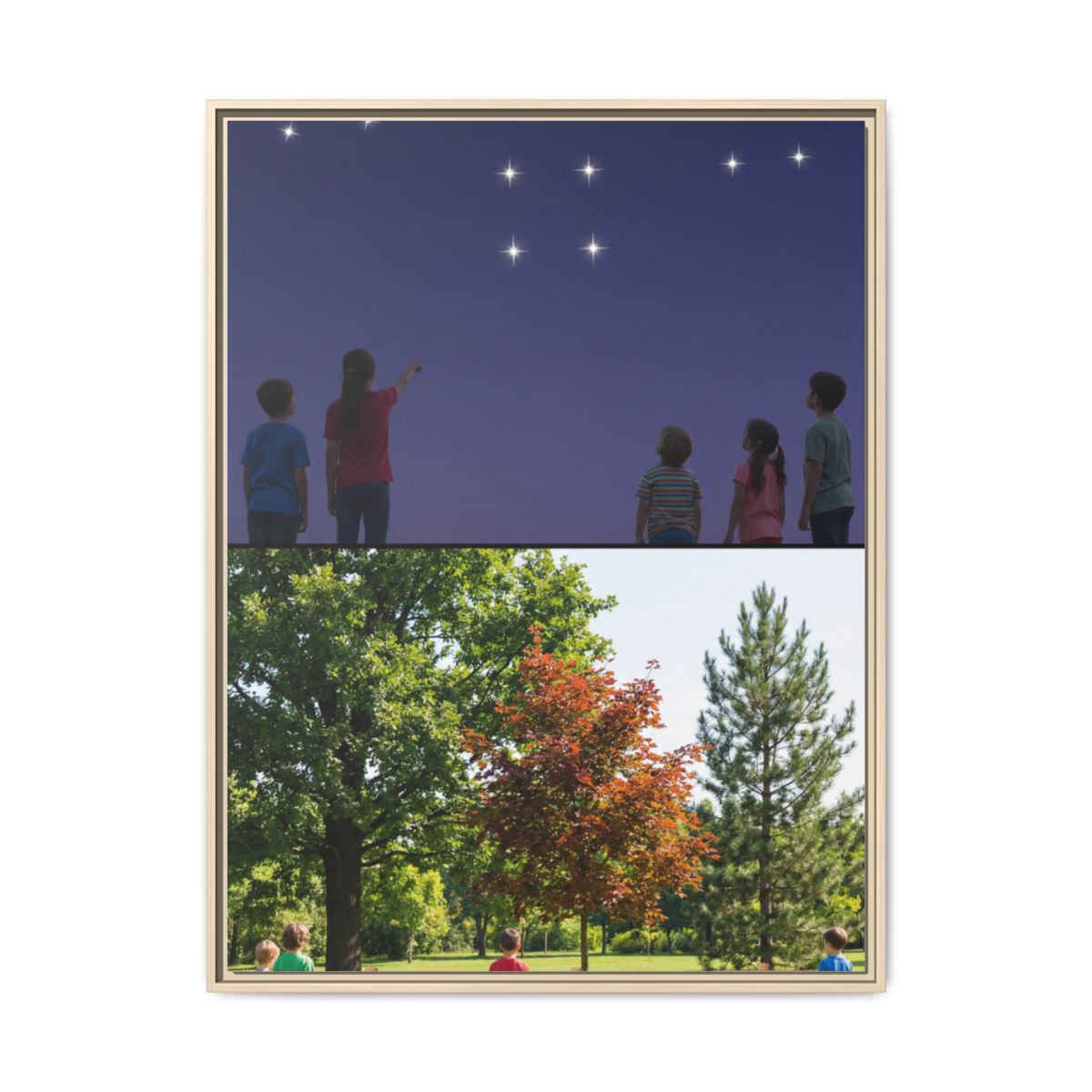 Framed Matte Canvas - Discovery — Natural / 1.25"