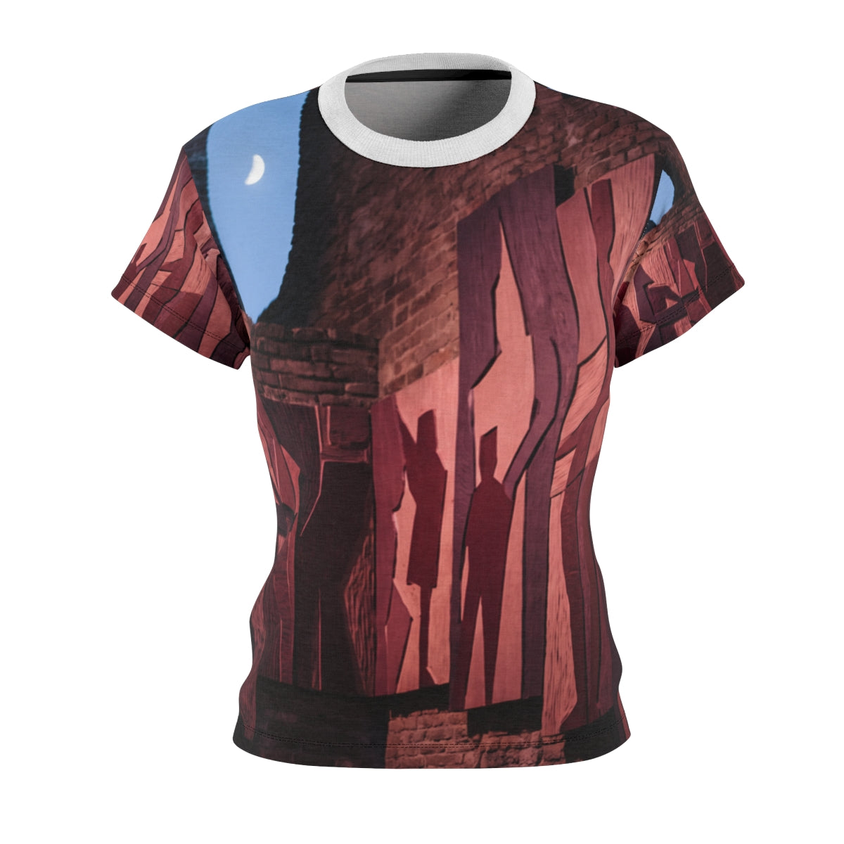 Women's Cut & Sew Tee - Nocturnal Passage | Echovira Gallery