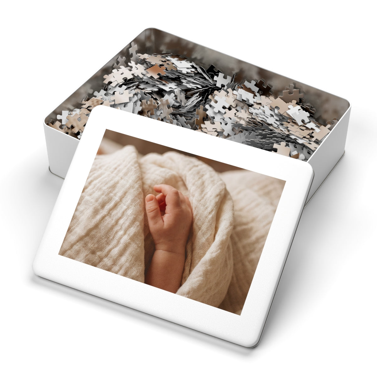Jigsaw Puzzle with Tin - Serene Focus
