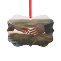 Acrylic Ornament - The Infinite Touch | Ethereal Coastal Art...