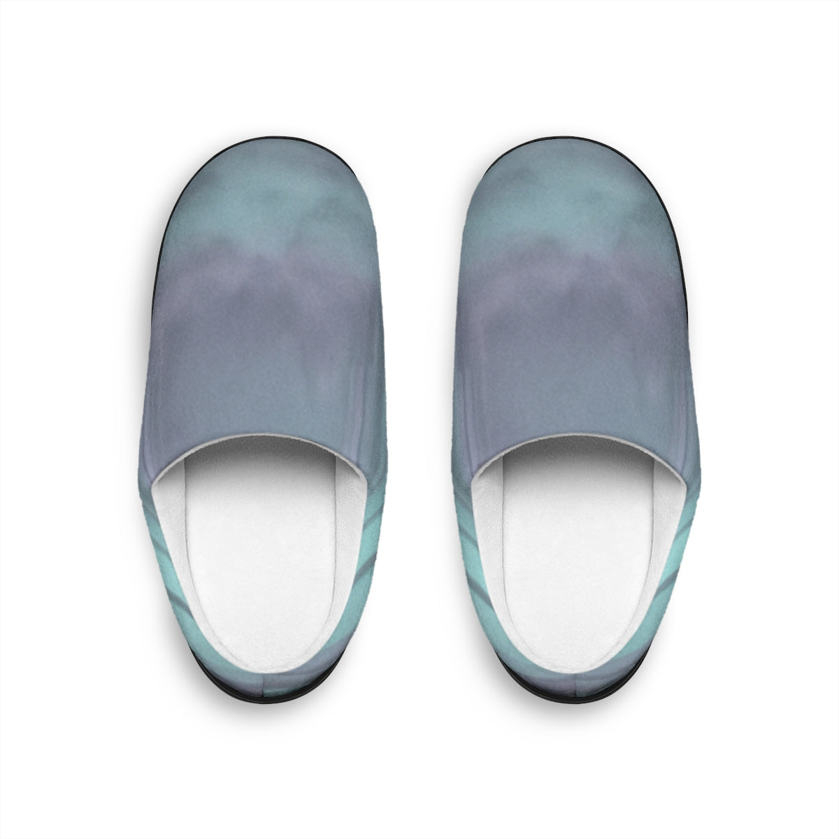 Women's Indoor Slippers - Liminal Corridor Fog Art Print |...