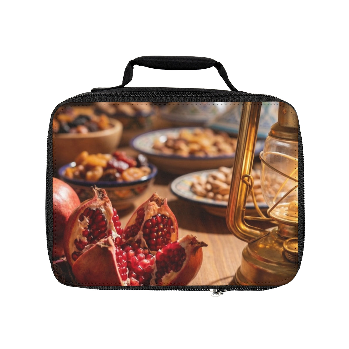 Lunch Bag - Cozy Pomegranate Sanctuary | Echovira Gallery