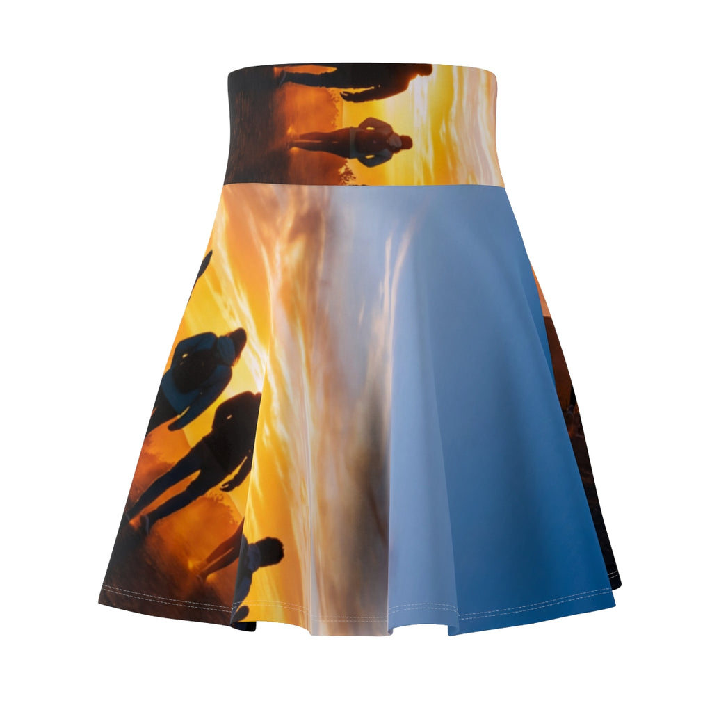 Women's Skater Skirt - Sunset Ridge | Echovira Gallery