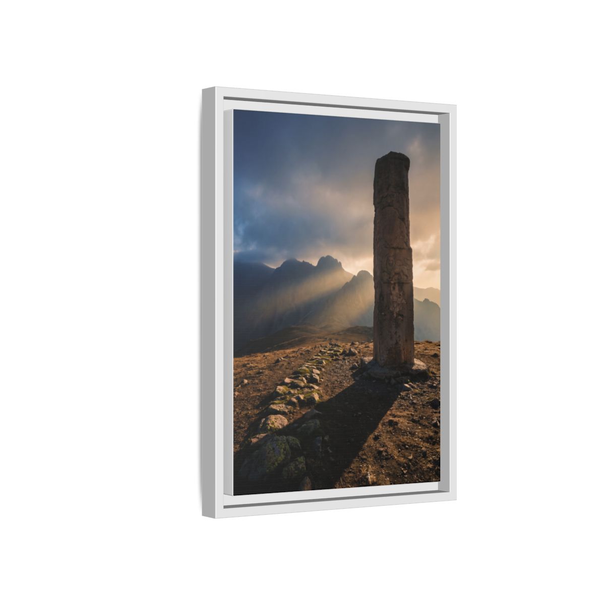 Framed Matte Canvas - Sun Peak
